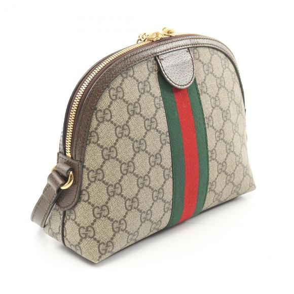 GUCCI Ophidia GG Supreme Shoulder Bag, Coated Canvas, Leather, Women's, Beige... - Picture 3 of 8